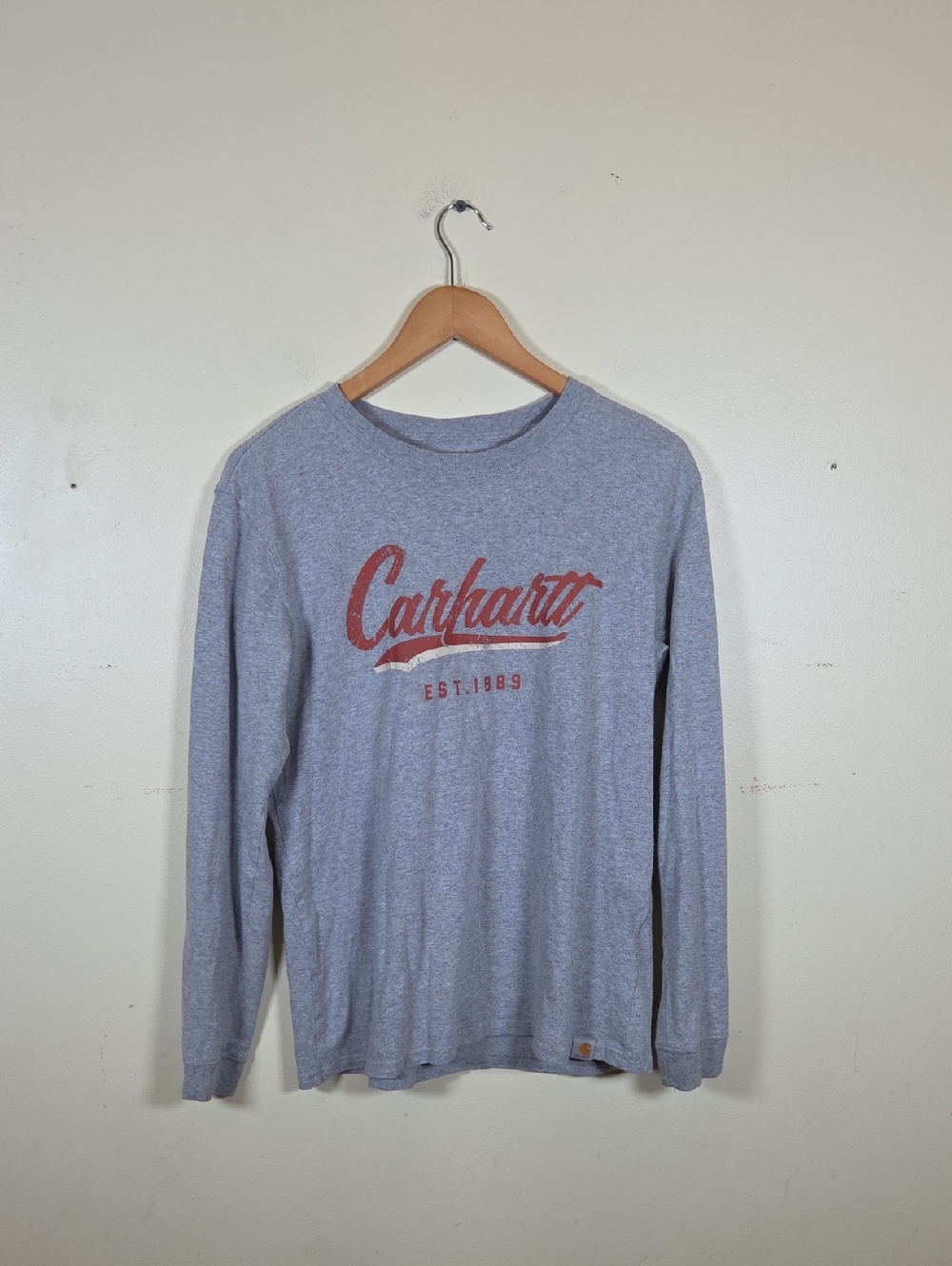 Carhartt Long Sleeve T Shirt Medium Men Gray